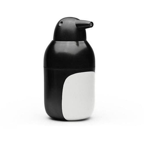 Soap Dispenser Reusable in Penguin Design Black and White