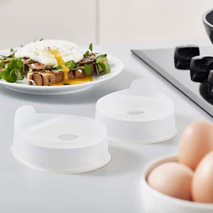 Set of 2 Egg Poaching Pods Clear