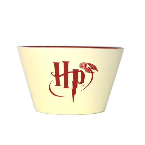 Harry Potter bowl with Hogwarts crest in cream