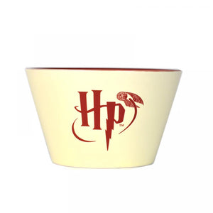 Harry Potter bowl with Hogwarts crest in cream