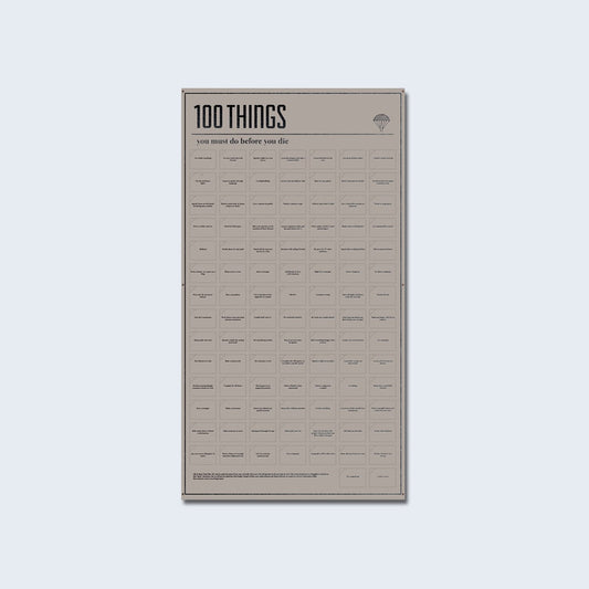 DISCONTINUED - 100 things you must do before you die poster