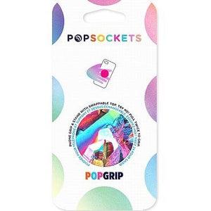 
            
                Load image into Gallery viewer, Mobile accessory expanding hand-grip and stand Popsocket in multicolour gem pattern
            
        