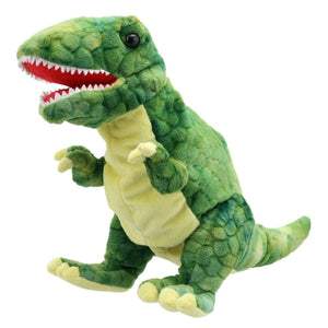 Green T-Rex Dinosaur Puppet Baby Dino Toy