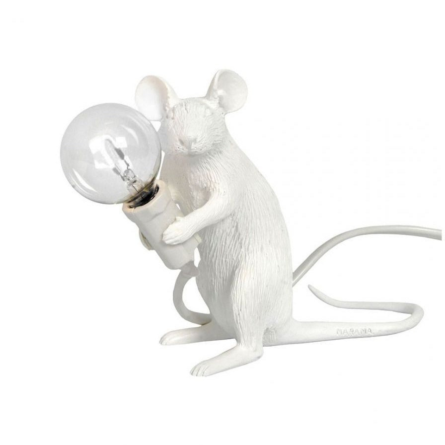 Mouse Lamp Sitting White LED Seletti