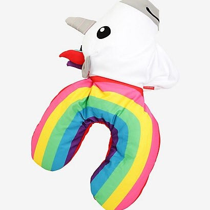 Travel Pillow Neck Pillow Zip & Flip Unicorn
