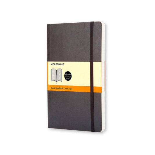 Notebook Moleskine Soft Cover Pocket Ruled Notebook Black - Moleskine Classic