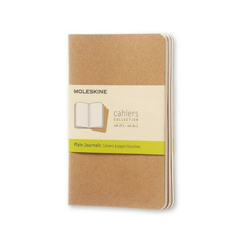 Moleskine Plain Cahier Xl - Kraft Cover (3 Set) - Moleskine Cahier