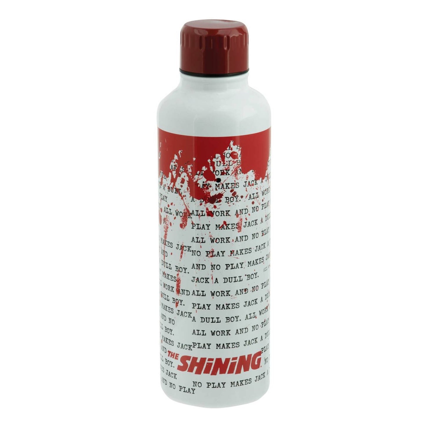 The Shining Metal Water Bottle 500ml in White and Red