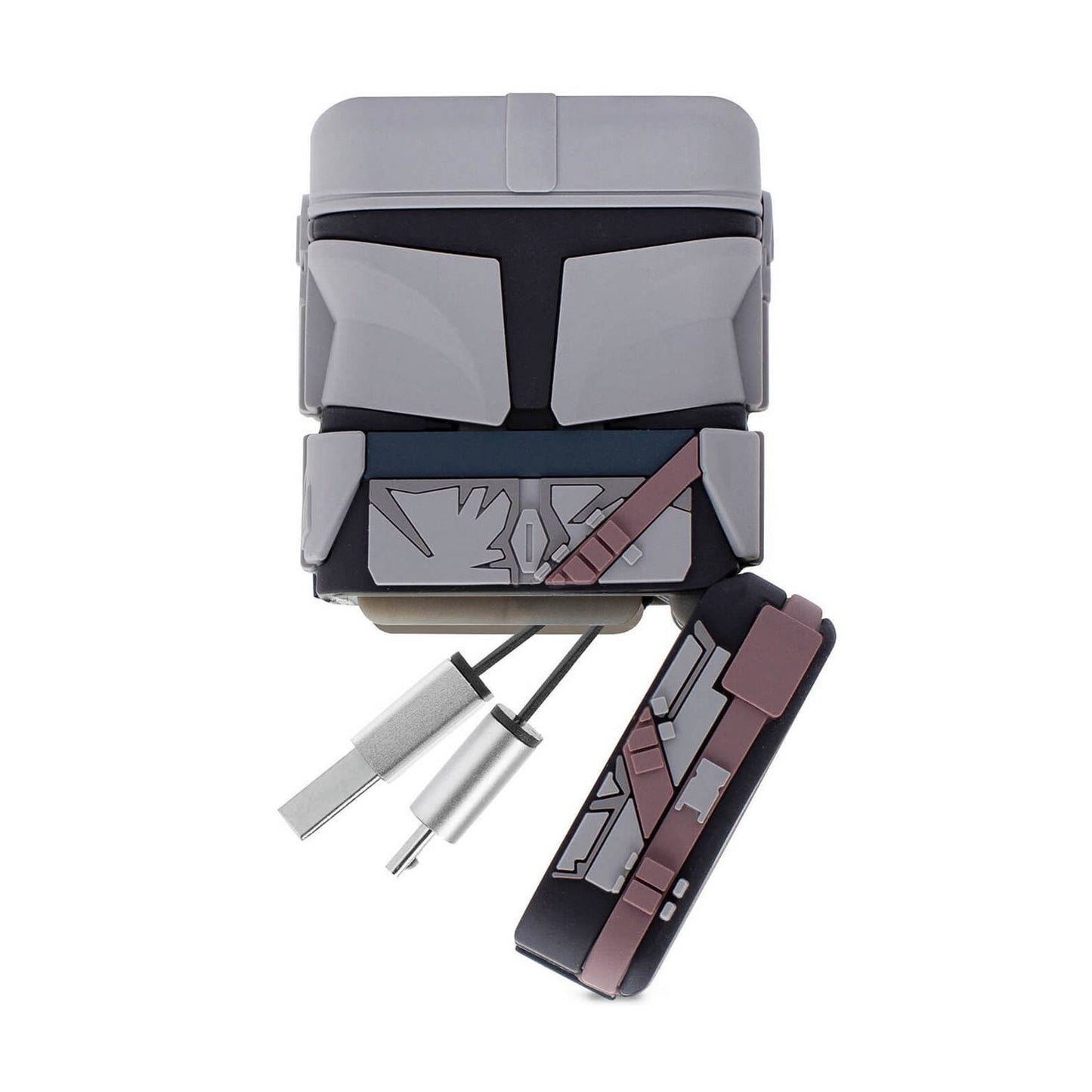 Retractable Cables The Mandalorian USB, type-C, micro usb, iPhone cables in Grey Black and Brown