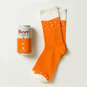 Socks Mens Gift Beer Ale Orange