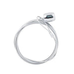 Magnetic cable photo holder in silver