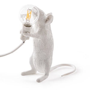 Lamp Mouse Standing Upright Seletti in White