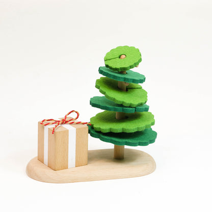 Sugar Holder Present Box & Dancing Leaves Coaster Set