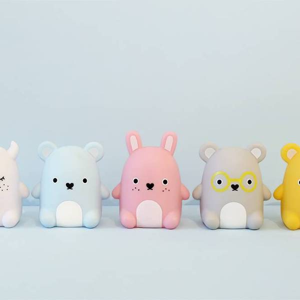 Night Light 'Ricecarrot' Bunny for Children in Pink