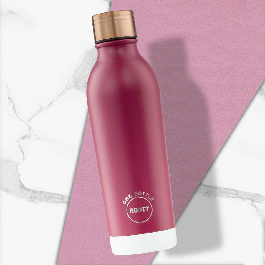 R7 Insulated Bottle Raspberry Split 500ML