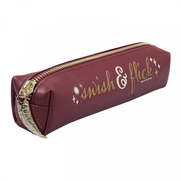 Harry Potter pencil case with Hermione Granger quotes in maroon