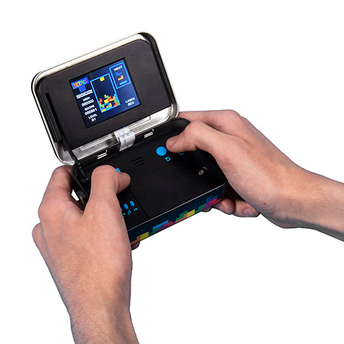 Arcade-in-a-Tin Tetris Handheld Game Portable