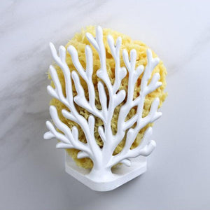 Coral Sponge Holder - White