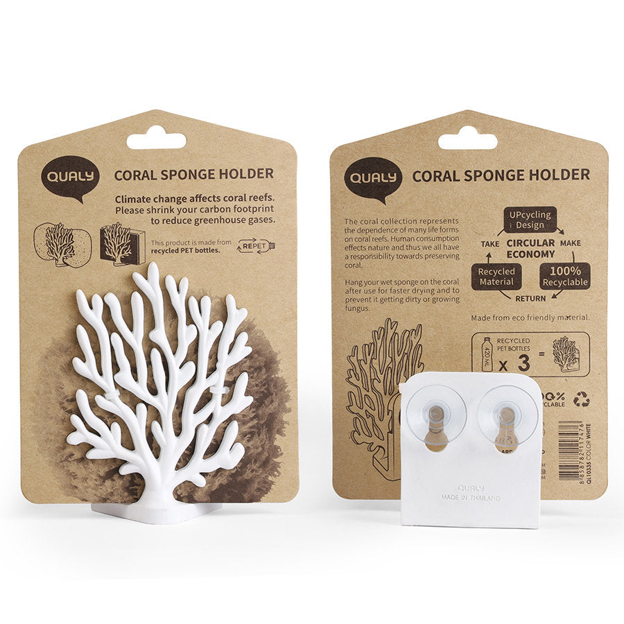 Coral Sponge Holder - White