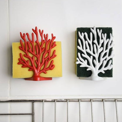 Coral Sponge Holder - White
