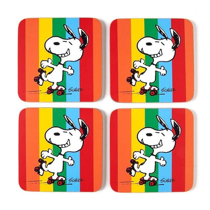 Coasters Good Times Snoopy Peanuts Multicolour Rainbow