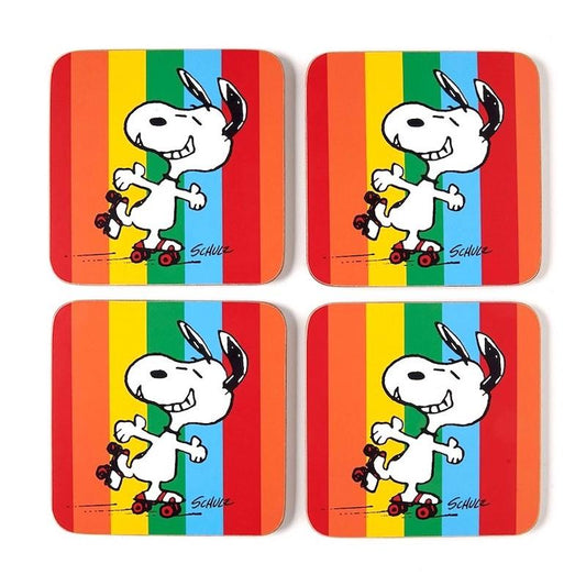 Coasters Good Times Snoopy Peanuts Multicolour Rainbow