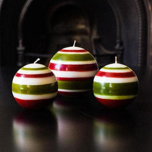 Candle Eco Small Ball Guardsman Red Pearl Olive