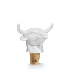 Bull Bottle Sealer for Wine Bottle with Cork Stopper Porcelain