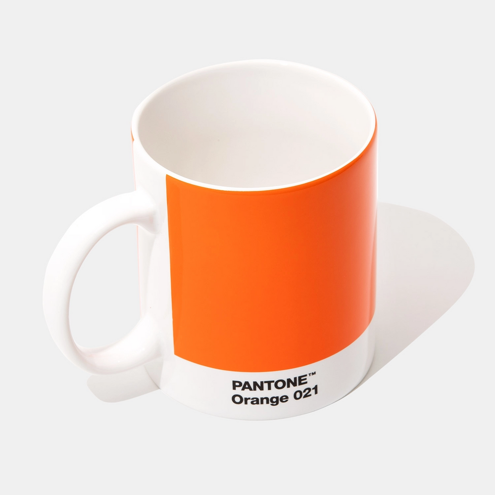 Pantone Mug Orange 021 White Fine China