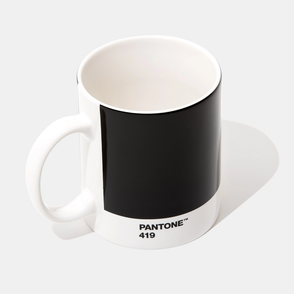 Pantone Mug Black 419 White Fine China