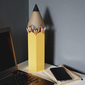 Pencil Pot Storage Desk Tidy in Yellow