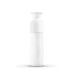 Insulated 350ml water bottle in wavy white