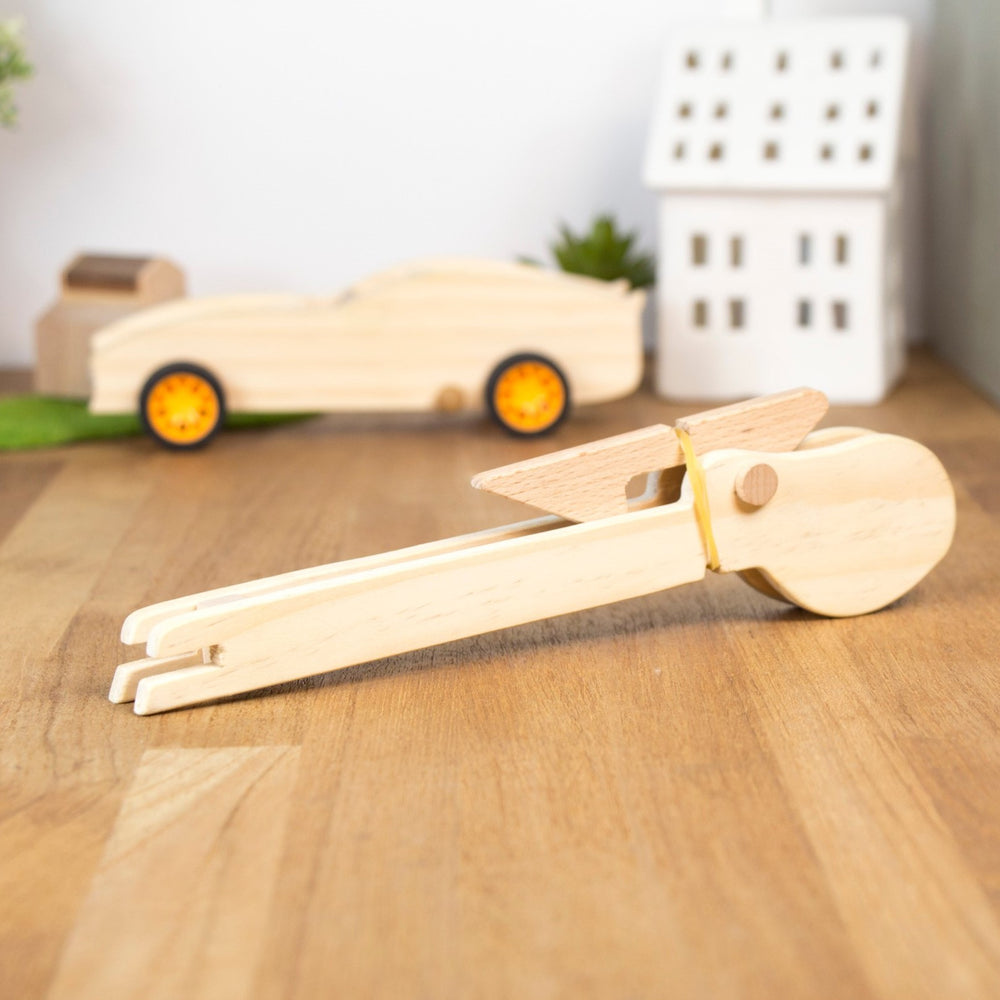 Toy Car with Launcher Wooden DIY