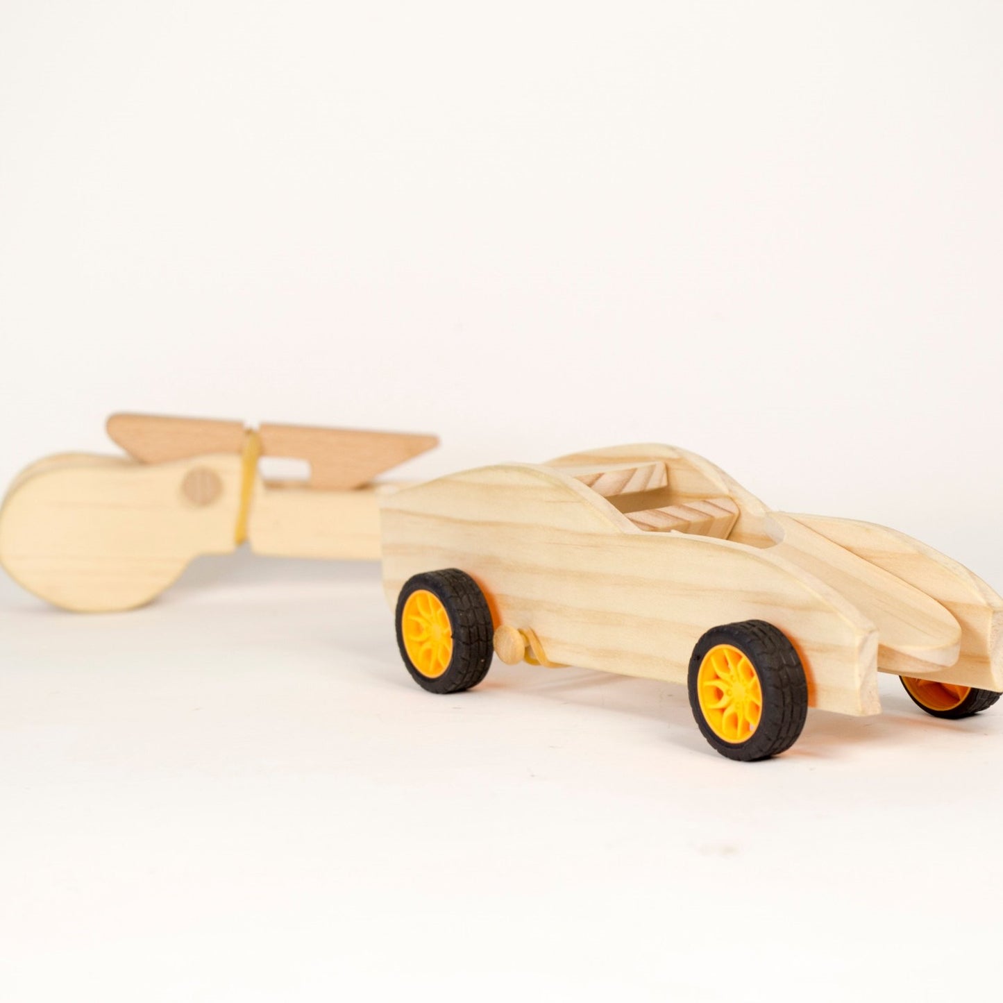 Toy Car with Launcher Wooden DIY