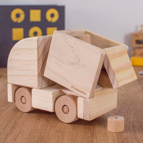 Toy Truck Wooden Gravel Truck