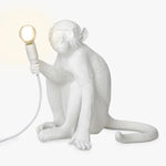 Seletti sitting monkey lamp light in white