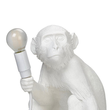 Seletti sitting monkey lamp light in white