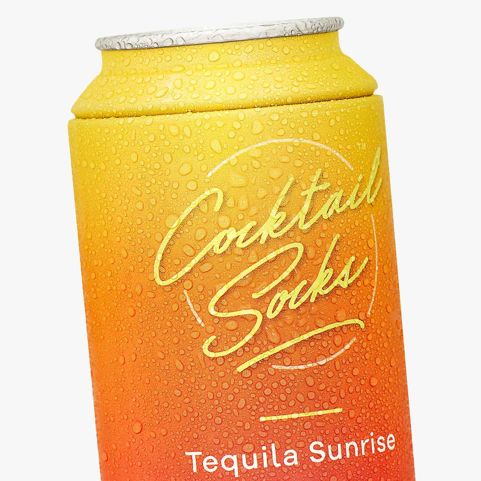 Socks Womens Cocktail Tequila Sunrise Red Yellow