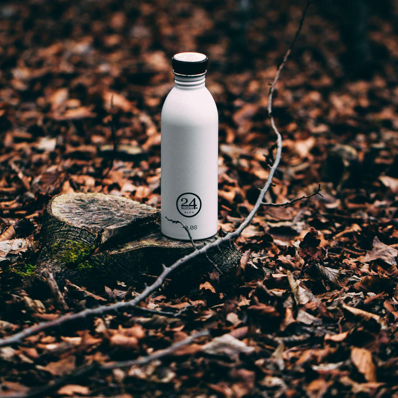 Water Bottle Lightweight 500ml Ice White