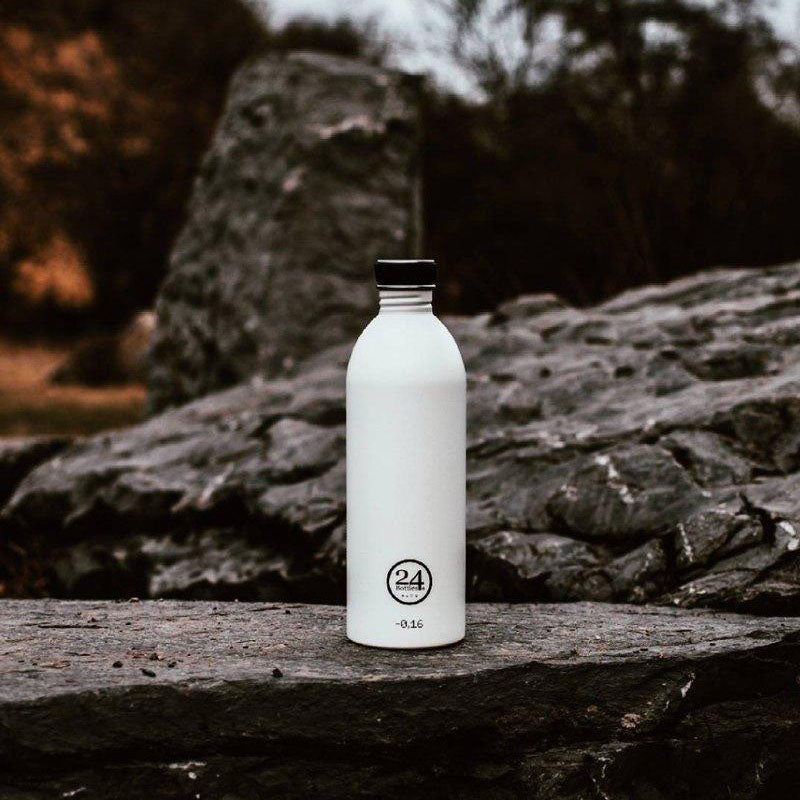Water Bottle Lightweight 1L Ice White