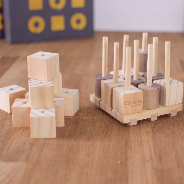
            
                Load image into Gallery viewer, Game Tic-Tac-Toe Wooden 3D Set
            
        