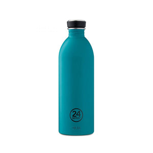 Water Bottle Lightweight 1L Blue-Green Teal Atlantic Bay Stone