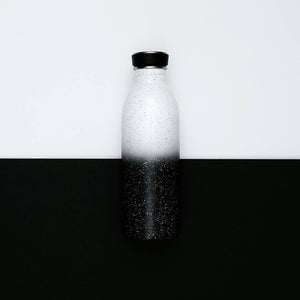 Water Bottle Lightweight 500ml Black and White Eclipse