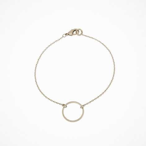 
            
                Load image into Gallery viewer, Bracelet with a small circle in silver
            
        