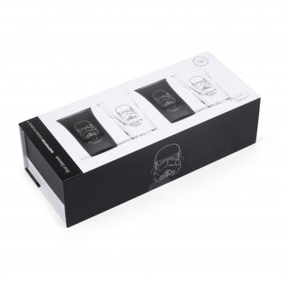 Shot Glasses Set of 4 Star Wars Stormtrooper in Black and Clear Glass