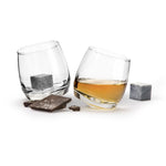 Sagaform - Rocking Whiskey Glasses & Whiskey Stones Set of 2