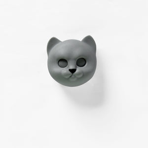 Keys holder wall mounted Neko Cat in grey