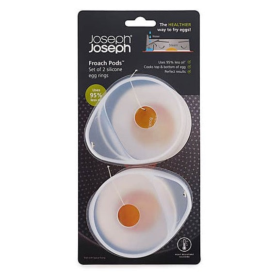 Set of 2 Egg Poaching Pods Clear