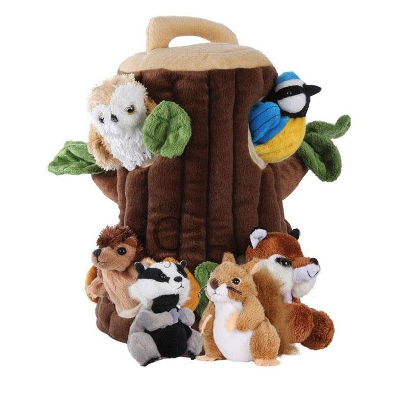 Puppets Tree House Hide Away in Brown Toy