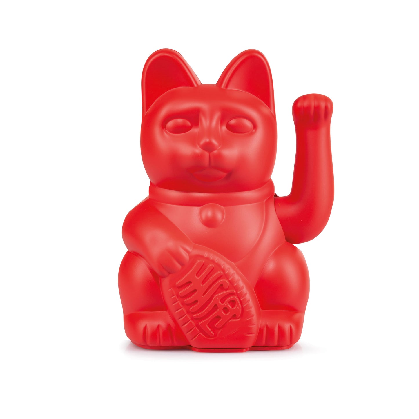 Lucky Cat Waving Maneki Neko Red